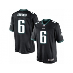 Men's Nike Philadelphia Eagles #6 Caleb Sturgis Limited Black Alternate NFL Jersey