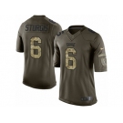 Men's Nike Philadelphia Eagles #6 Caleb Sturgis Limited Green Salute to Service NFL Jersey