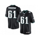 Men's Nike Philadelphia Eagles #61 Stefen Wisniewski Limited Black Alternate NFL Jersey