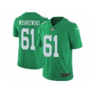 Men's Nike Philadelphia Eagles #61 Stefen Wisniewski Limited Green Rush NFL Jersey