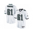 Men's Nike Philadelphia Eagles #61 Stefen Wisniewski Limited White NFL Jersey