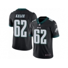 Men's Nike Philadelphia Eagles #62 Jason Kelce Limited Black Rush NFL Jersey