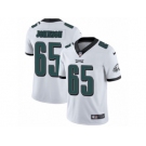 Men's Nike Philadelphia Eagles #65 Lane Johnson Vapor Untouchable Limited White NFL Jersey