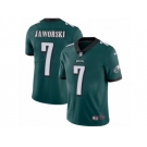 Men's Nike Philadelphia Eagles #7 Ron Jaworski Vapor Untouchable Limited Midnight Green Team Color NFL Jersey