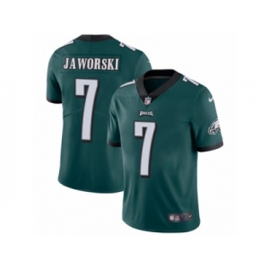 Men's Nike Philadelphia Eagles #7 Ron Jaworski Vapor Untouchable Limited Midnight Green Team Color NFL Jersey