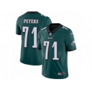 Men's Nike Philadelphia Eagles #71 Jason Peters Vapor Untouchable Limited Midnight Green Team Color NFL Jersey