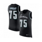 Men's Nike Philadelphia Eagles #75 Josh Sweat Black Rush Player Name & Number Tank Top NFL Jersey