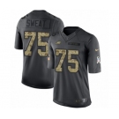 Men's Nike Philadelphia Eagles #75 Josh Sweat Limited Black 2016 Salute to Service NFL Jersey