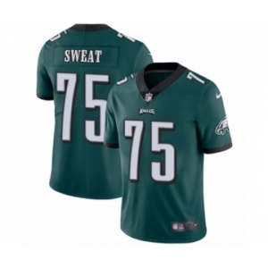 Men's Nike Philadelphia Eagles #75 Josh Sweat Midnight Green Team Color Vapor Untouchable Limited Player NFL Jersey