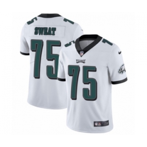 Men's Nike Philadelphia Eagles #75 Josh Sweat White Vapor Untouchable Limited Player NFL Jersey