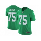 Men's Nike Philadelphia Eagles #75 Vinny Curry Limited Green Rush NFL Jersey