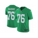 Men's Nike Philadelphia Eagles #76 Allen Barbre Limited Green Rush NFL Jersey