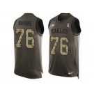 Men's Nike Philadelphia Eagles #76 Allen Barbre Limited Green Salute to Service Tank Top NFL Jersey