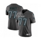 Men's Nike Philadelphia Eagles #77 Michael Bennett Gray Static Vapor Untouchable Limited NFL Jersey