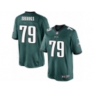 Men's Nike Philadelphia Eagles #79 Brandon Brooks Limited Midnight Green Team Color NFL Jersey