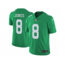 Men's Nike Philadelphia Eagles #8 Donnie Jones Limited Green Rush NFL Jersey