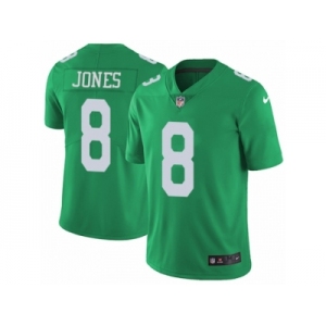 Men's Nike Philadelphia Eagles #8 Donnie Jones Limited Green Rush NFL Jersey
