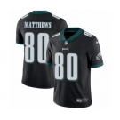 Men's Nike Philadelphia Eagles #80 Jordan Matthews Black Alternate Vapor Untouchable Limited Player NFL Jersey