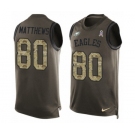 Men's Nike Philadelphia Eagles #80 Jordan Matthews Limited Green Salute to Service Tank Top NFL Jersey