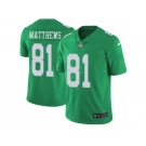 Men's Nike Philadelphia Eagles #81 Jordan Matthews Limited Green Rush NFL Jersey