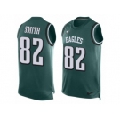 Men's Nike Philadelphia Eagles #82 Torrey Smith Limited Midnight Green Player Name & Number Tank Top NFL Jersey