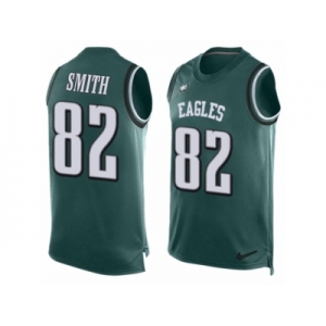 Men's Nike Philadelphia Eagles #82 Torrey Smith Limited Midnight Green Player Name & Number Tank Top NFL Jersey