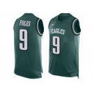 Men's Nike Philadelphia Eagles #9 Nick Foles Limited Midnight Green Player Name & Number Tank Top NFL Jersey