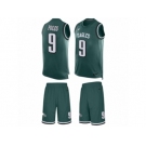 Men's Nike Philadelphia Eagles #9 Nick Foles Limited Midnight Green Tank Top Suit NFL Jersey