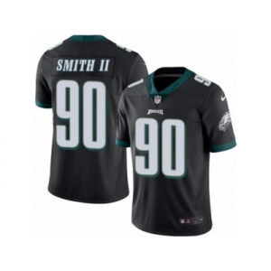 Men's Nike Philadelphia Eagles #90 Marcus Smith II Limited Black Rush NFL Jersey