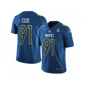 Men's Nike Philadelphia Eagles #91 Fletcher Cox Limited Blue 2017 Pro Bowl NFL Jersey