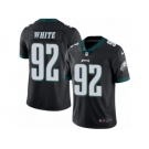 Men's Nike Philadelphia Eagles #92 Reggie White Limited Black Rush NFL Jersey