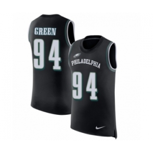 Men's Nike Philadelphia Eagles #94 Haloti Ngata Black Rush Player Name & Number Tank Top NFL Jersey