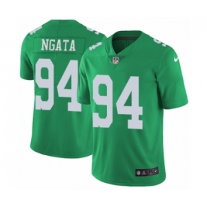 Men's Nike Philadelphia Eagles #94 Haloti Ngata Limited Green Rush Vapor Untouchable NFL Jersey