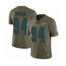 Men's Nike Philadelphia Eagles #94 Haloti Ngata Limited Olive 2017 Salute to Service NFL Jersey