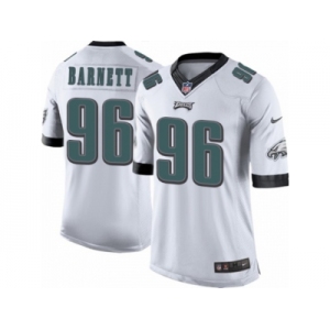 Men's Nike Philadelphia Eagles #96 Derek Barnett Limited White NFL Jersey