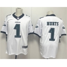 Men's Philadelphia Eagles #1 Jalen Hurts White 2024 New Vapor Untouchable Limited Football Stitched Jersey