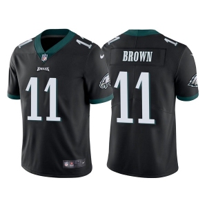 Men's Philadelphia Eagles #11 A. J. Brown Black Vapor Untouchable Limited Stitched Jersey