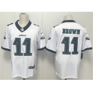 Men's Philadelphia Eagles #11 A.J. Brown White 2024 New Vapor Untouchable Limited Football Stitched Jersey