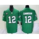 Men's Philadelphia Eagles #12 Randall Cunningham Green 2023 F.U.S.E. Vapor Untouchable With C Patch Stitched Football Jersey