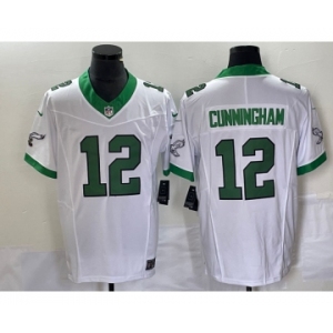 Men's Philadelphia Eagles #12 Randall Cunningham White 2023 FUSE Vapor Untouchable Stitched Jersey