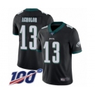 Men's Philadelphia Eagles #13 Nelson Agholor Black Alternate Vapor Untouchable Limited Player 100th Season Football Jersey