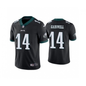 Men's Philadelphia Eagles #14 Kenneth Gainwell Black Vapor Untouchable Limited Stitched Football Jersey