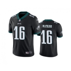 Men's Philadelphia Eagles #16 Quez Watkins 2022 Black Vapor Untouchable Limited Stitched Jersey