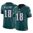 Men's Philadelphia Eagles #18 Avery Williams Green 2024 New F.U.S.E. Vapor Untouchable Limited Football Stitched Jersey