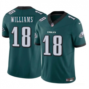 Men's Philadelphia Eagles #18 Avery Williams Green 2024 New F.U.S.E. Vapor Untouchable Limited Football Stitched Jersey