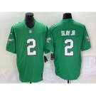 Men's Philadelphia Eagles #2 Darius Slay JR Green 2023 F.U.S.E. Vapor Untouchable Stitched Football Jersey