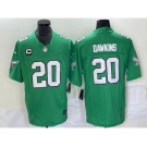 Men's Philadelphia Eagles #20 Brian Dawkins Green 2023 F.U.S.E. Vapor Untouchable With C Patch Stitched Football Jersey