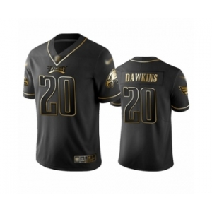 Men's Philadelphia Eagles #20 Brian Dawkins Limited Black Golden Edition Football Jersey