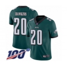 Men's Philadelphia Eagles #20 Brian Dawkins Midnight Green Team Color Vapor Untouchable Limited Player 100th Season Football Jersey