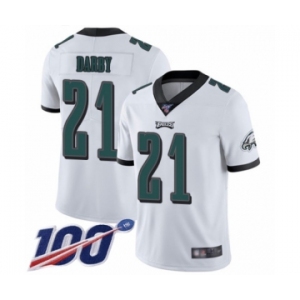 Men's Philadelphia Eagles #21 Ronald Darby White Vapor Untouchable Limited Player 100th Season Football Jersey